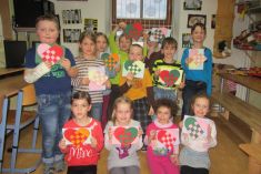 Valentýn ve škole 2016